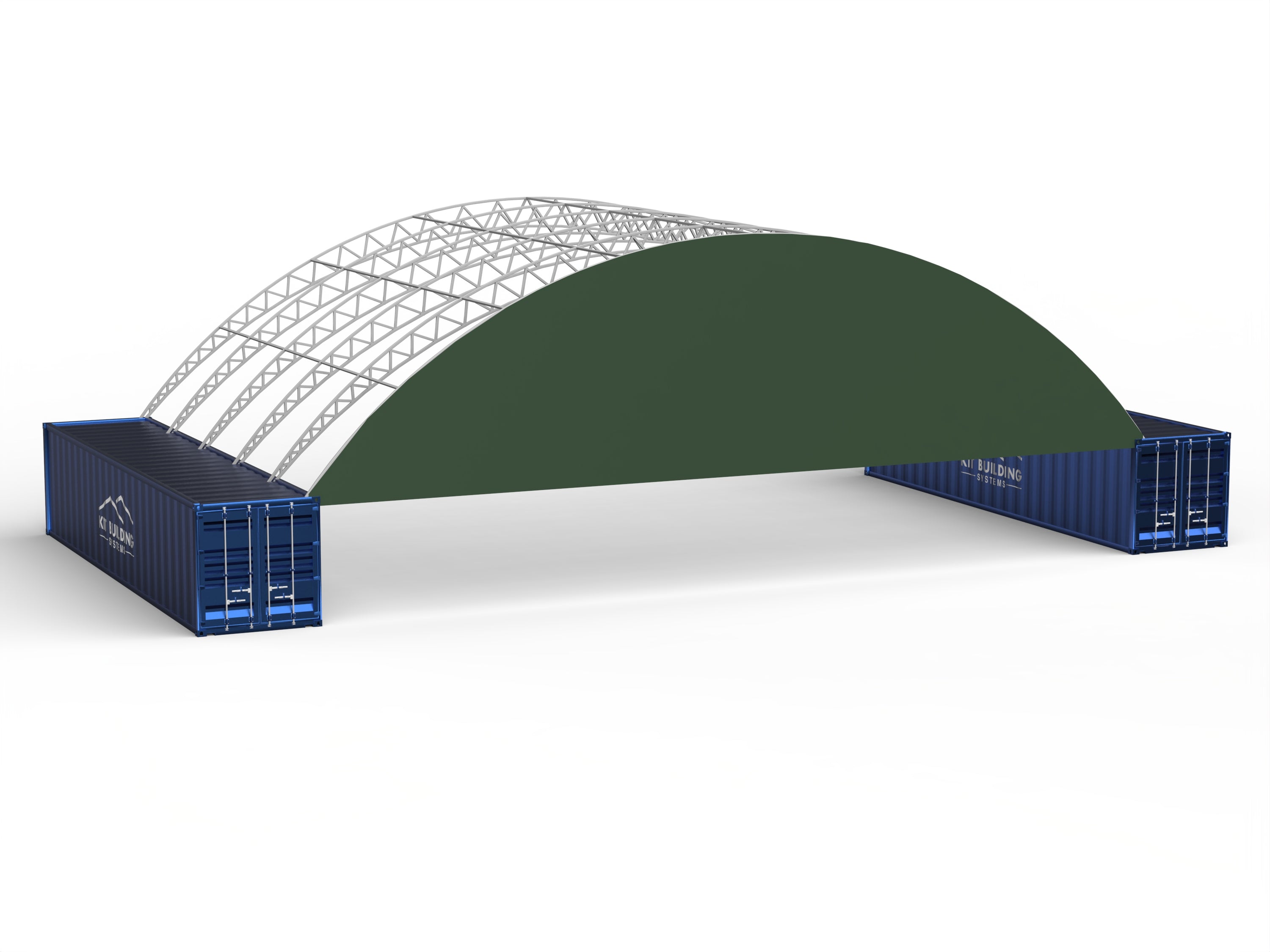 Abri conteneur - 60ft x 80ft x 20ft (18m x 24,3m x 6m)