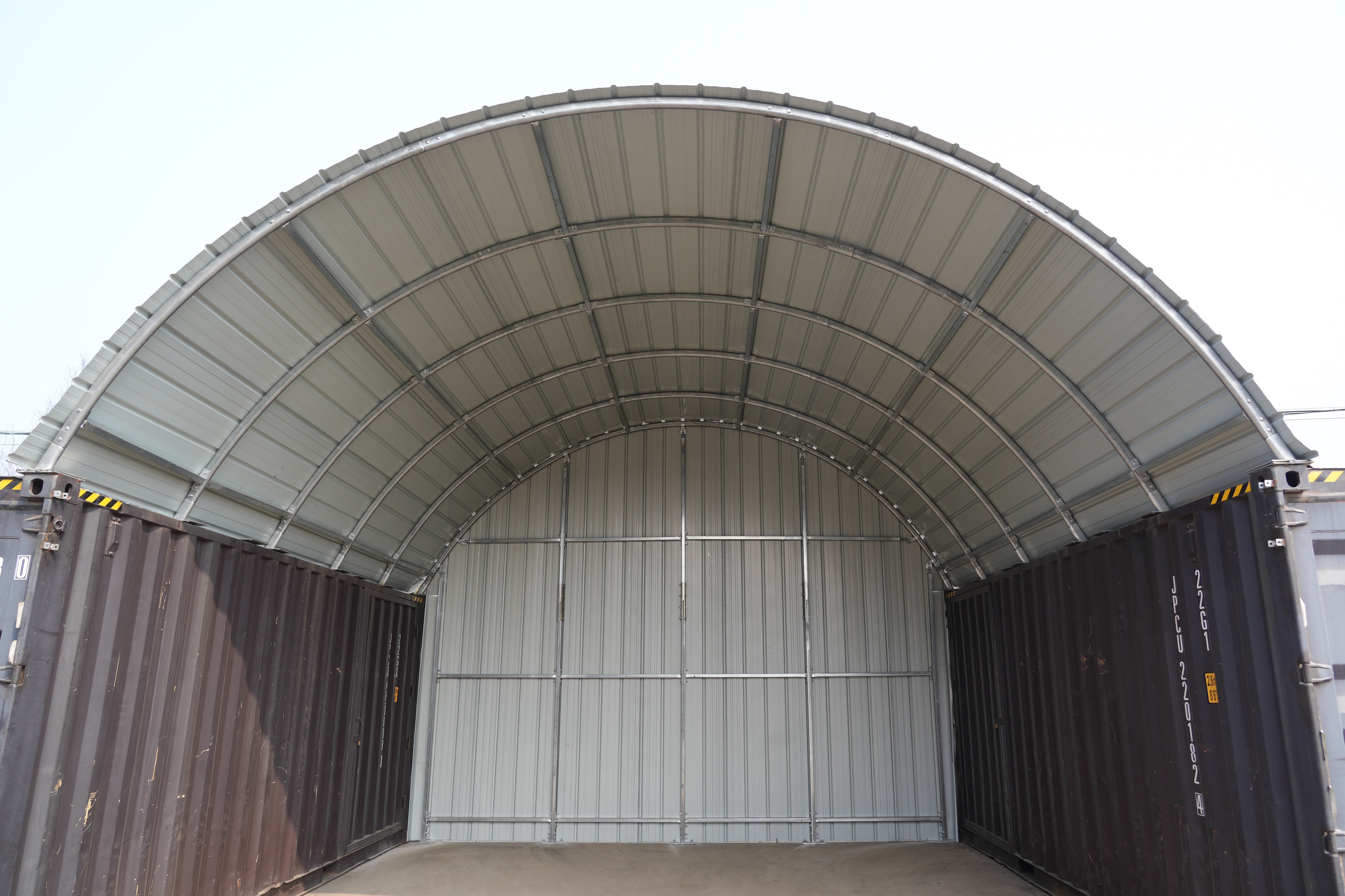 Auvents en conteneur en acier - 20ft x 20ft x 6,5ft (6m x 6m x 2m)