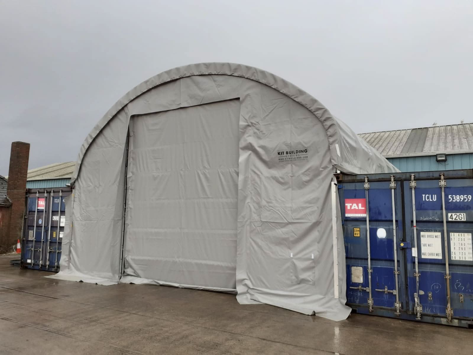 Auvents pour conteneurs - 33ft x 20ft x 12ft (10m x 6m x 3,6m)