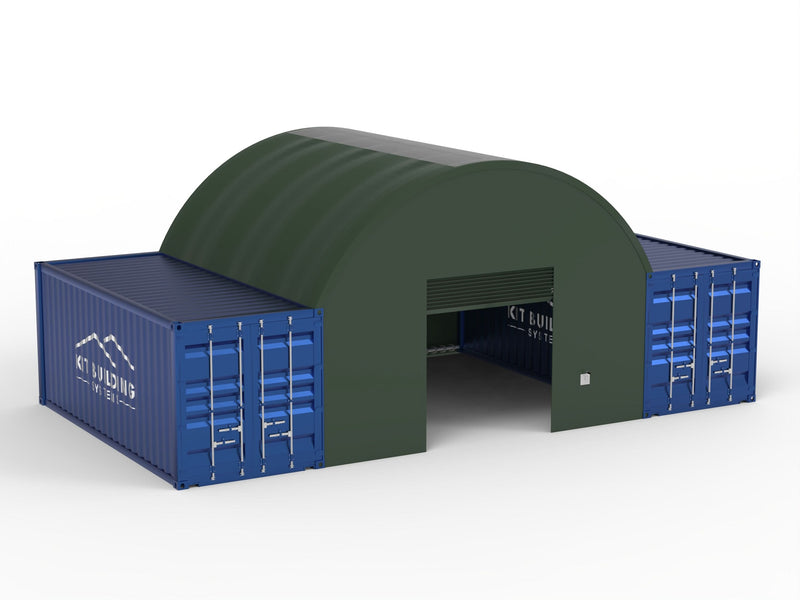 Auvents pour conteneurs - 20ft x 20ft x 6,5ft (6m x 6m x 2m)