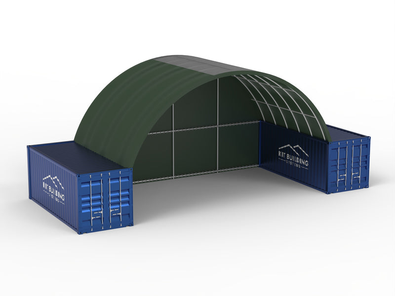 Auvents pour conteneurs - 33ft x 20ft x 12ft (10m x 6m x 3,6m)