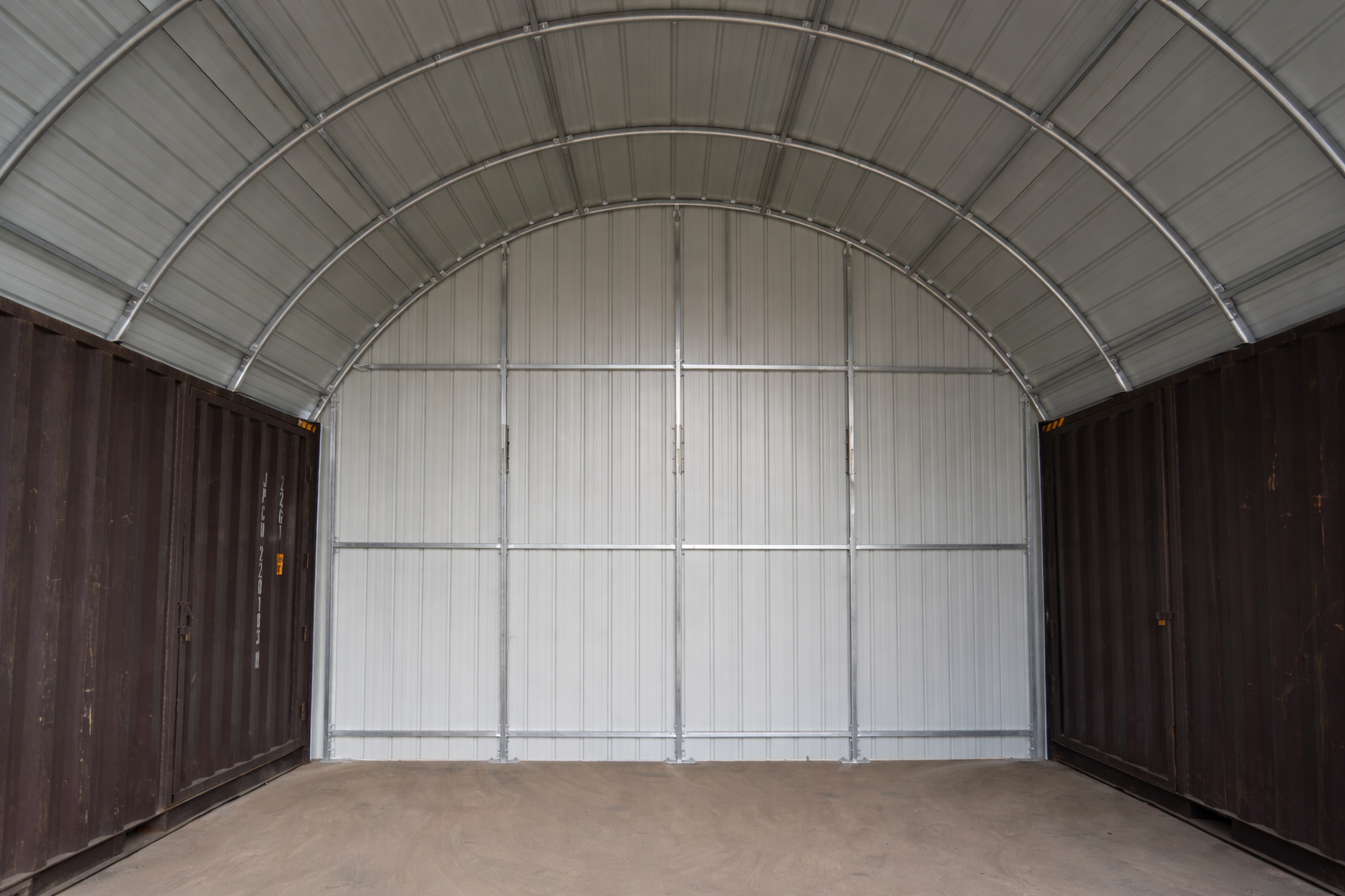 Auvents en conteneur en acier - 20ft x 20ft x 6,5ft (6m x 6m x 2m)