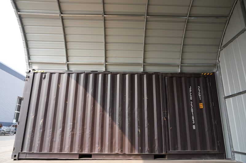 Auvents en conteneur en acier - 20ft x 20ft x 6,5ft (6m x 6m x 2m)